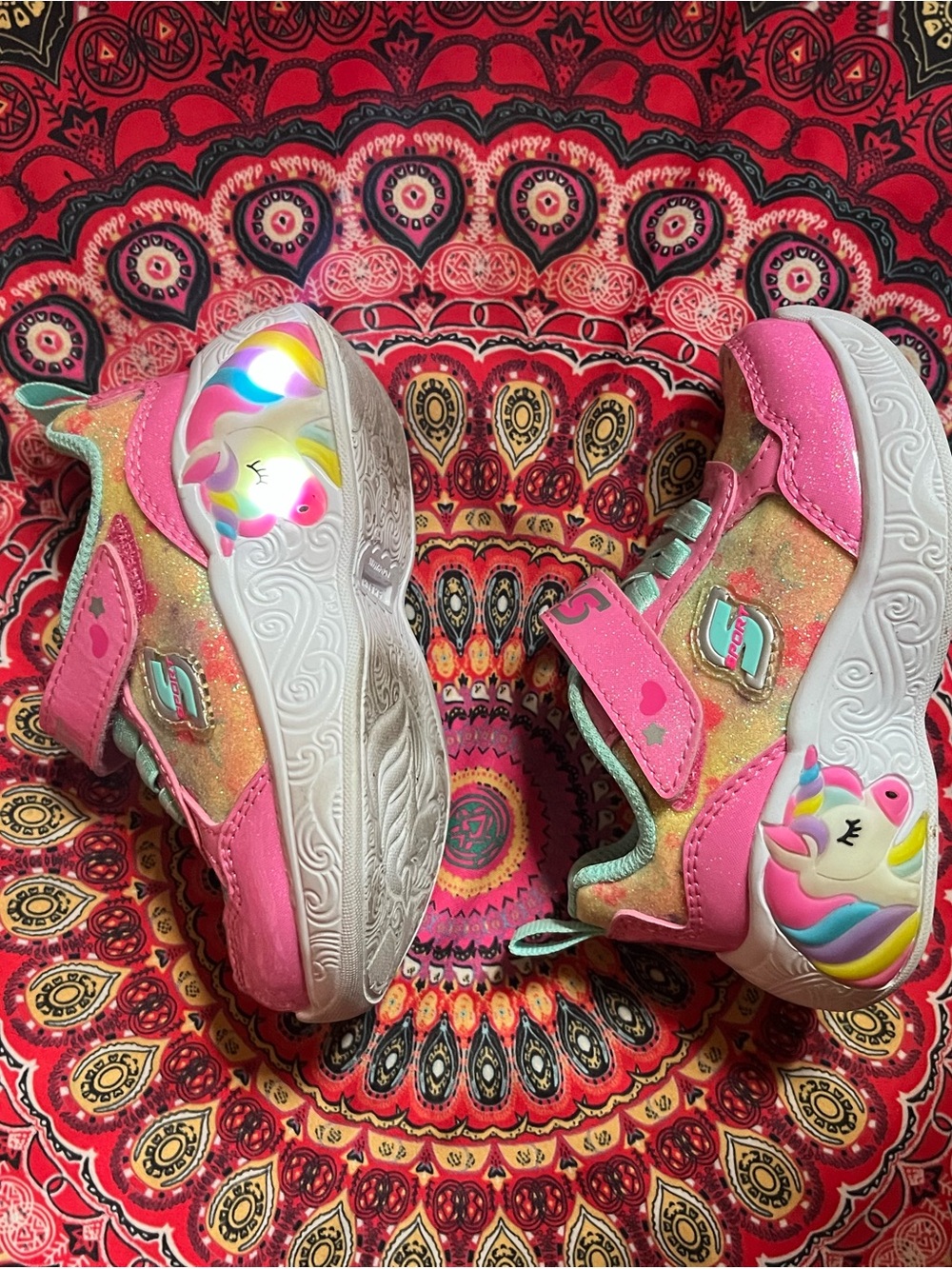 Baby Unicorn Light-Up Skechers Sneakers